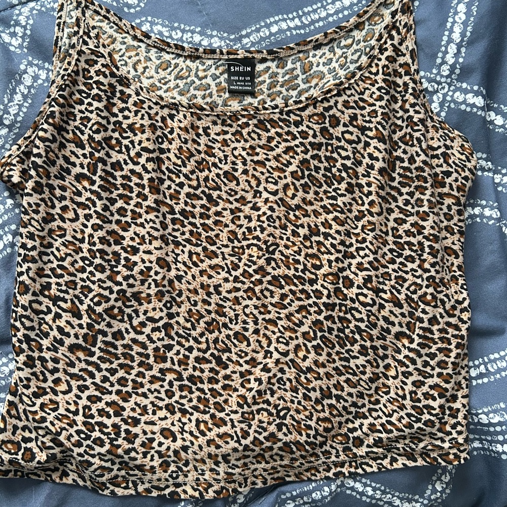 SHEIN Wild Leopard Print Tank Top